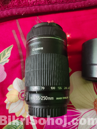 Canono 55-250 STM zoom lense